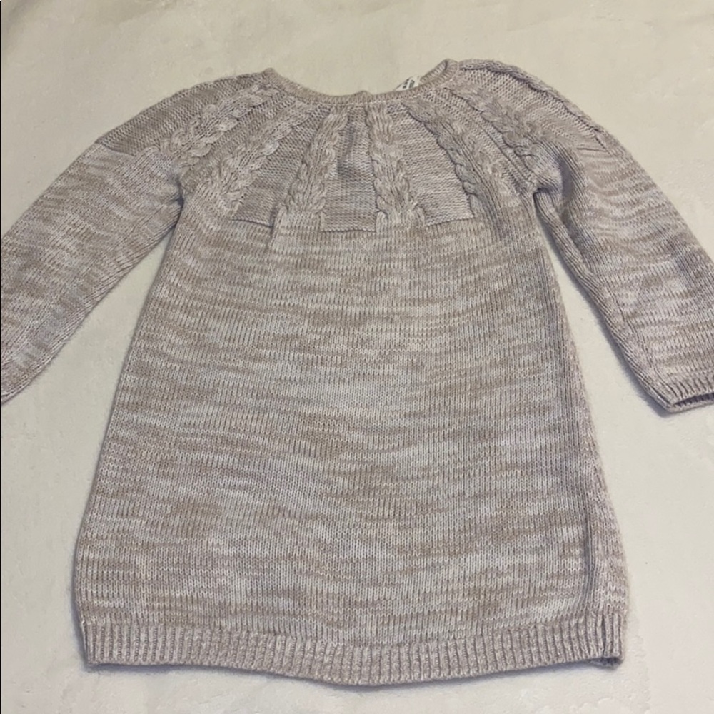 Cream sweater dress